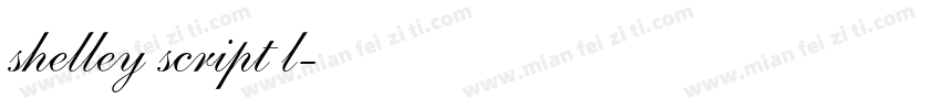 shelley script l字体转换